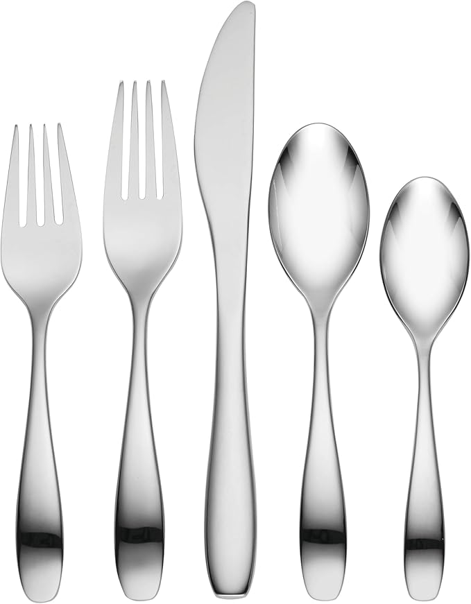 Oneida T532065CAJCP Stafford Mirror 65-Piece Flatware Set