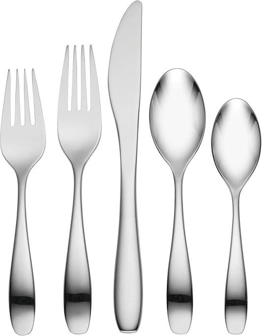 Oneida T532065CAJCP Stafford Mirror 65-Piece Flatware Set