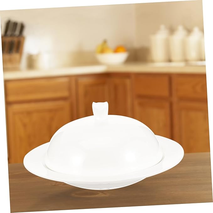 LIFKOME Elegant Ceramic Plate Lid for Wedding Family Gathering Banquet Restaurant Hotel Bakery