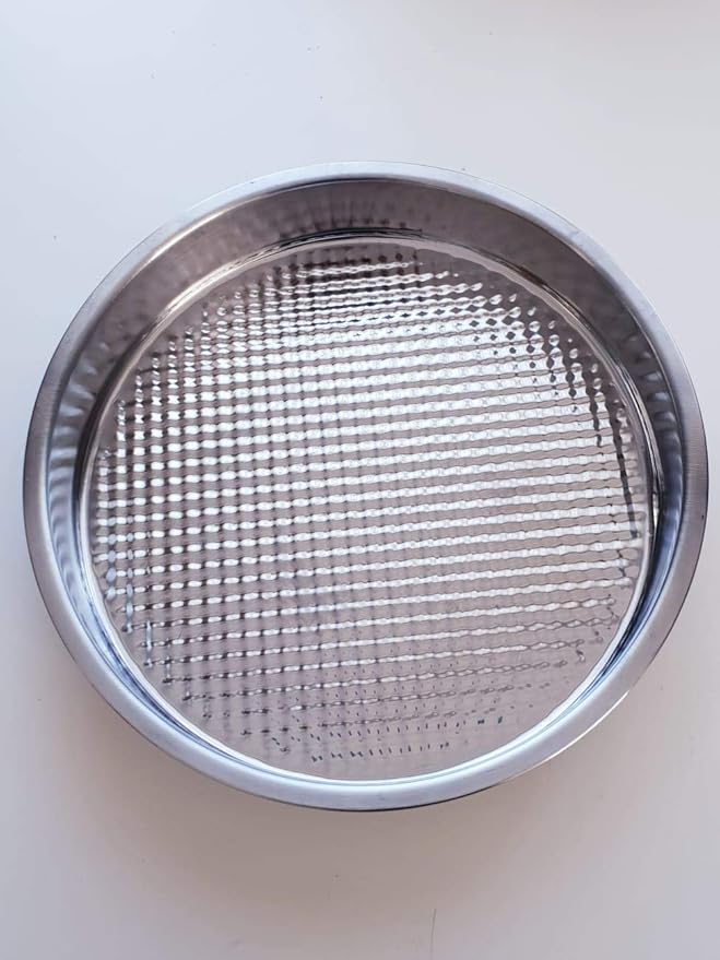 Dlk Stainless Steel Raw Meatball Tray 15 inches (Turkish Cig Kofte) Silver