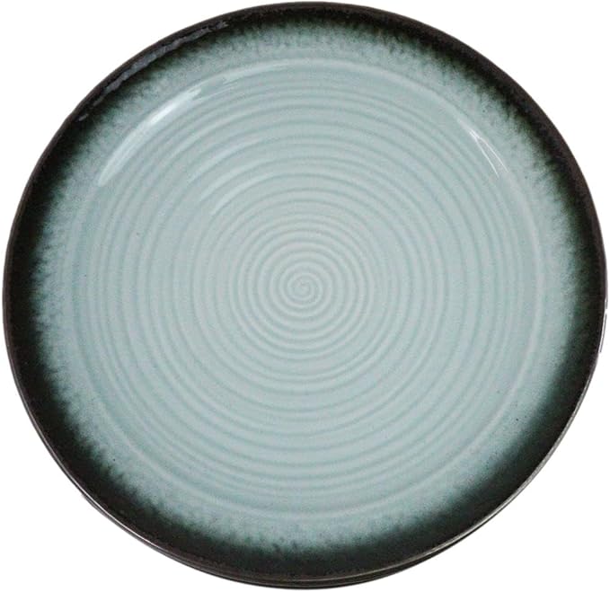Ebros Gift Blue Sky Stars Artistic Seikai Porcelain Collection Dinnerware Serveware Kitchenware Set Asian Japanese Dining Restaurant Supply (Pack Of 5 Large Round Dinner Plates 10"D)