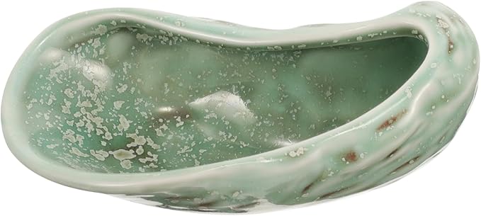 LIFKOME Cute Sushi Plates Ceramic Food Trays Oyster Shell Decor for Modern Cuisine