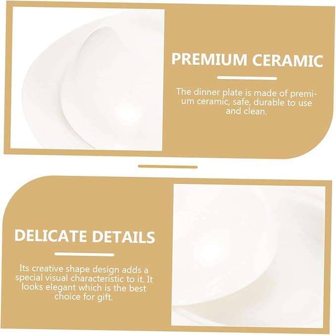 Alipis Lidded Ceramic Serving Plate Dome Elegant Covered Dish for Steak Dessert and Appetizers Porcelain Platter for Parties and Entertaining