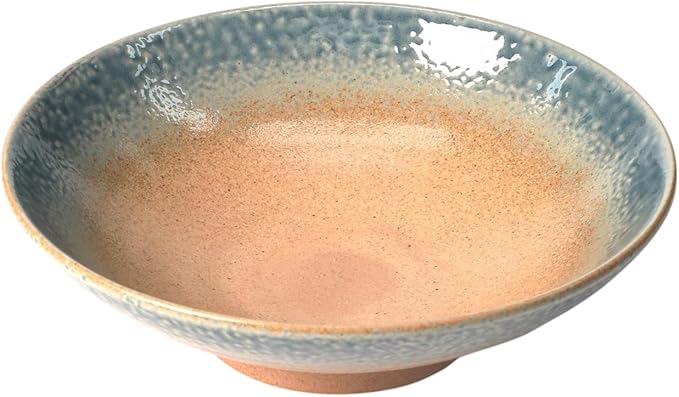 Ebros Gift Artistic Blue River Ao Nagashi Collection Dinnerware Serveware Kitchenware Set Asian Japanese Restaurant Supply (Pack Of 4 Large Ramen Soup Dinner Bowl 36oz)