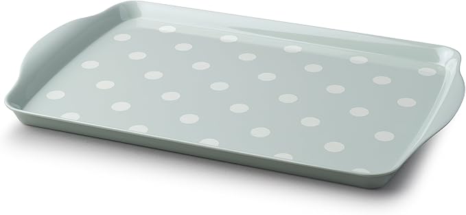 Zeal G203G Dotty Design Multi-Purpose Serving Tray, Sage Green