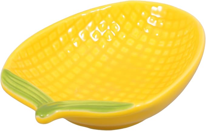 Ceramic Corn Dipping Dish for Sauces and Seasonings Creative Appetizer Plate for Family Gatherings Parties and Restaurants Unique Food Serving Plate