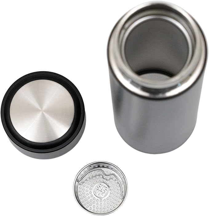 February Mountain Mother Of Pearl Tumbler with Tea Infuser & Strainer 16.9oz Hot/Cold Drinks & Beverages - Stainless Steel Infuser Bottle for Loose Leaf Tea & Coffee (Love)