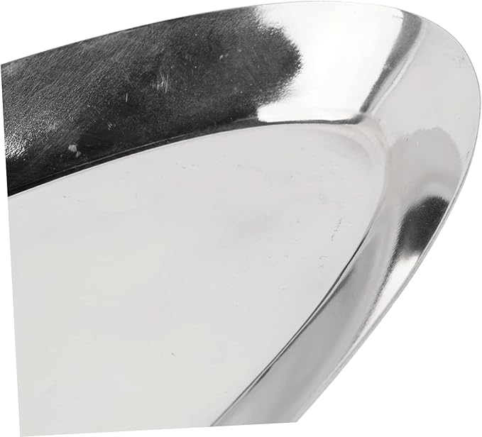 Stainless Steel Snack Serving Tray Creative Oval Food Plate for Restaurant Home Use for Towel Storage Desserts and Appetizers