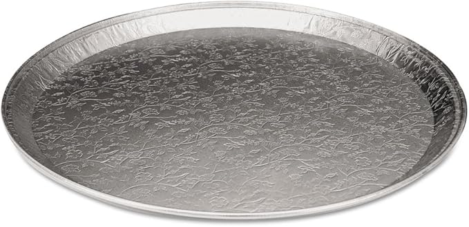 16" Aluminum Embossed Round Tray
