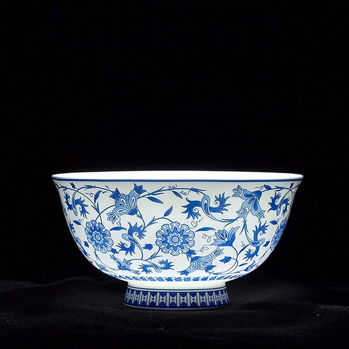 Dinnerware Set Dinner Party Tableware Service Set Ceramics Dinner Sets, 26 Pieces Blue and White Porcelain Dinnerware Set | Gift Box Steak Plate Cereal Bowl and Soup Bowl, FPYY2024040817