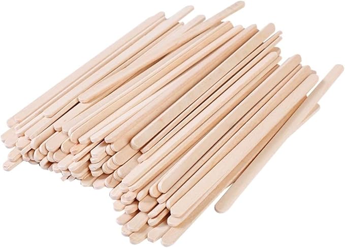 Gmark Coffee Stir Sticks 7" (length 178mm, width 6mm, thick 1.8mm) 1000pc Round End, Eco Friendly Coffee Stirrers Wood for Hot Drinks - Natural Birch Wood GM1116