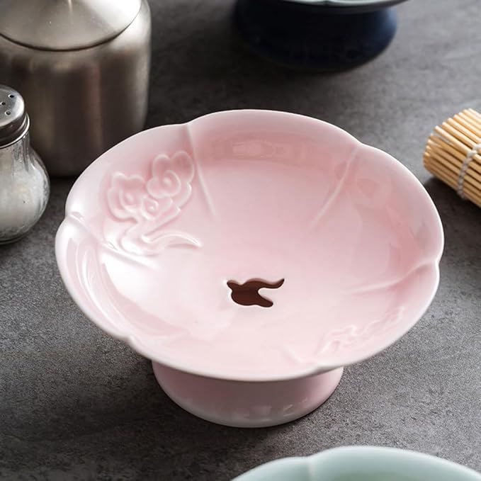 Dinner Plates Set Sashimi Plate Dry Ice Plate Japanese Creative Tableware Display Plate Ceramic Japanese Food Presentation Fish Plate Kitchen Salad Bowl(A)