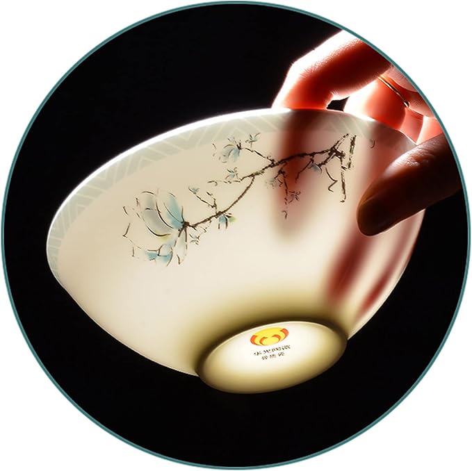 Elegant Bone China Dinnerware Set Service for 4/6/8 People Porcelain Dinnerware Sets Ceramic Dinner Sets with Dishes/Plate/Bowl Lead-Free Tableware Dishwasher & Microwave Safe 48 P (Color : Wh