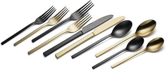 Allay Mixed 40 Piece Everyday Flatware Set, Service For 8
