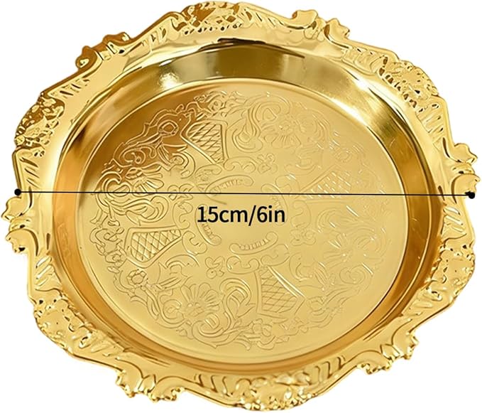 Retro Serving Tray, Stainless Steel Snack Platter, Metal Serving Platters, for Homeowners Home Apartment Kitchen Dining Table Bar Office Buffet Entertainers Dinner Party Wedding