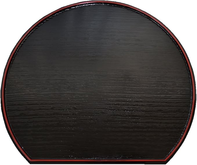 Double-Sided Japanese Style Double-Sided Set Half Moon Type Tray 36 x 32 cm