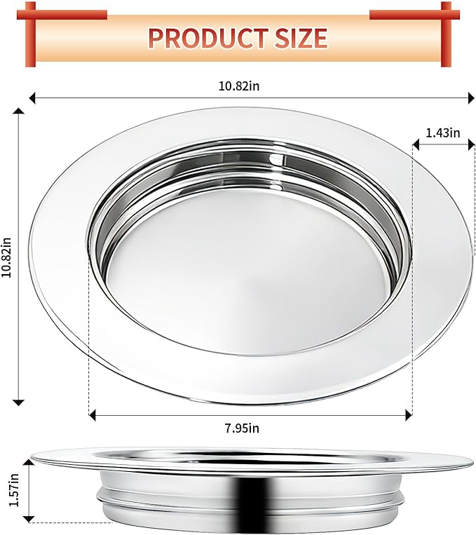 Bread Silver Premium Communion Trays for Churches, Stainless Steel Communion Set, Church Communion Bread and Serving Supplies