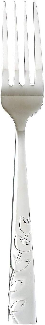 Cambridge Silversmiths 268320R Blossom Sand 20-Piece Flatware Silverware Set, Service for 4, Stainless Steel, Includes Forks/Knives/Spoons, Brushed Finish