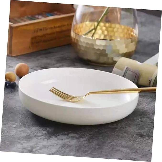 OUNONA Elegant Ceramic Serving Dish for Western Cuisine Food Plate for Appetizers Desserts Pasta and More for Family Gatherings and Special Occasions Bowl