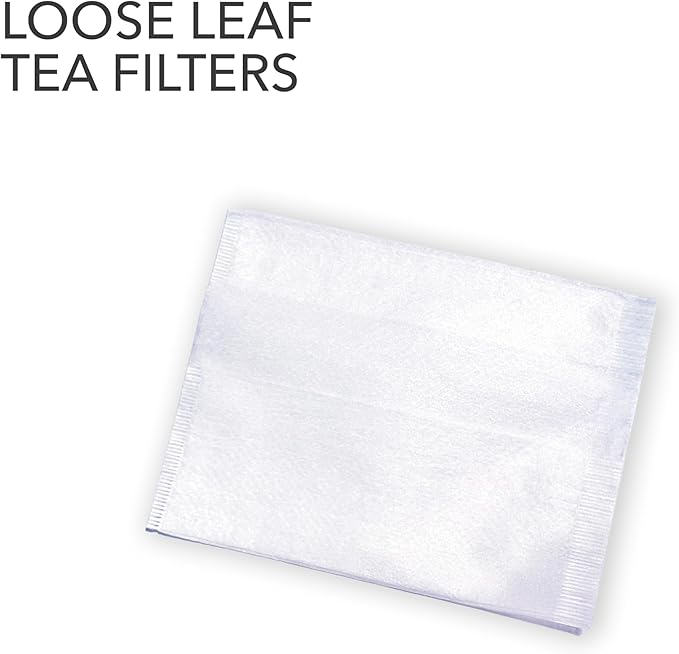 Japanese Green Tea Co. 504 Pcs Disposable Tea Bags for Loose Leaf Tea – Oversized Empty Sachets with Tight Seal (3.5" x 2.8") – Convenient Tea Infuser for Loose Tea Leaves