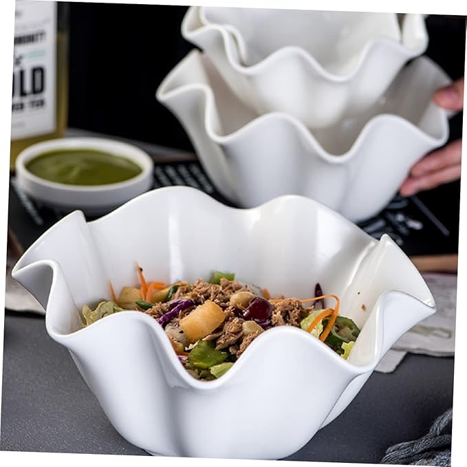 Kichvoe Fishtail Shaped Ceramic Sauce Dish 4.84X4.84X2.36In Mini Relish Plate for Condiments Snacks and Seasoning in Home and Restaurant