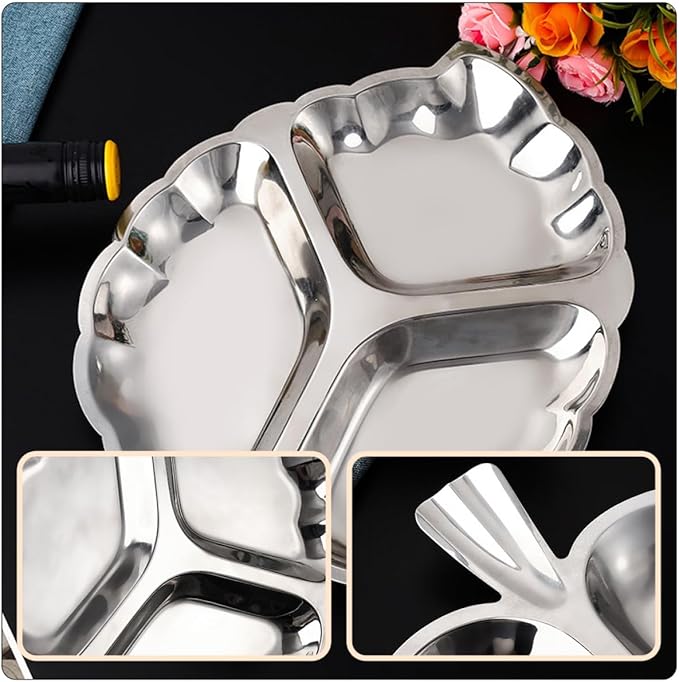 Retro Metal Dry Fruit Tray 34.5x25.7cm Vintage Iron Snack Plate Candy and Nut Storage Serving Tray for Kitchen and Party Use