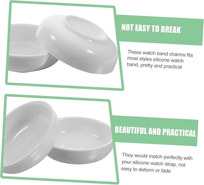 PRETYZOOM Appetizer Plates 6pcs Round Sauce Bowl for Sushi Sauce White Porcelain Holder