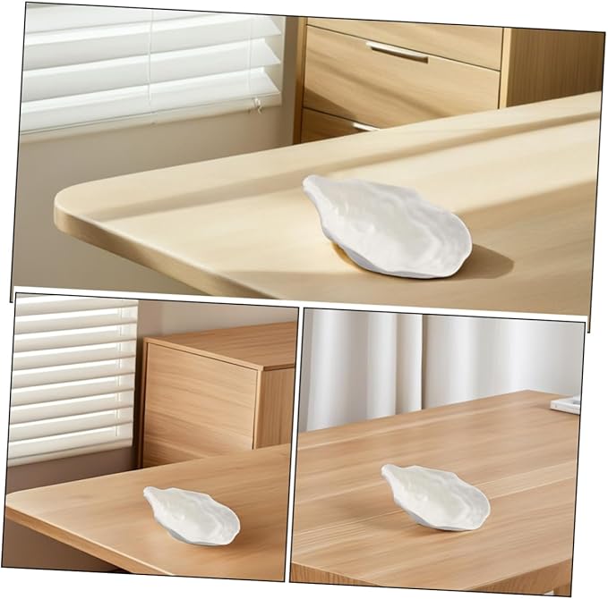 Ceramic Oyster Shell Tray Seafood Salad Plate Restaurant Home Decorative Salad Bowl Multipurpose Appetizer
