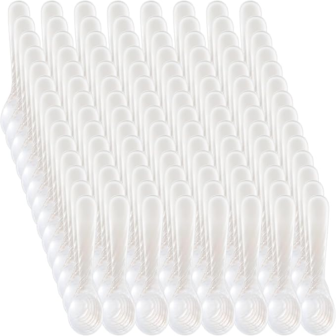Patelai 80 Pieces Set of Caviar Spoons Mother of Pearl Spoons with Handcraft Round Handle for Caviar, Egg, Ice Cream, Coffee, Kitchen, Restaurant Serving for Valentine Favors (7cm/2.75 Inch)
