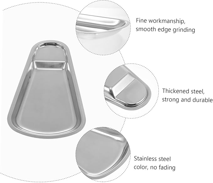 LIFKOME Stainless Steel Serving Tray Clip Storage Tiered Serving Dish Soup Ladle Buffet Plate for Kitchen