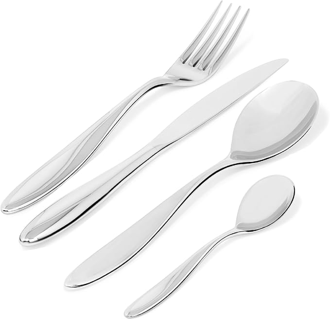 Alessi SG38S24M "Mami" 24 Piece Cutlery Gift Set, Silver
