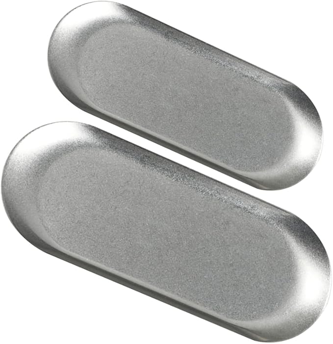 304 Stainless Steel Dinner Plate Set Silver Trays for Serving Chip Dip Serving Platter Vintage Plates for Eating