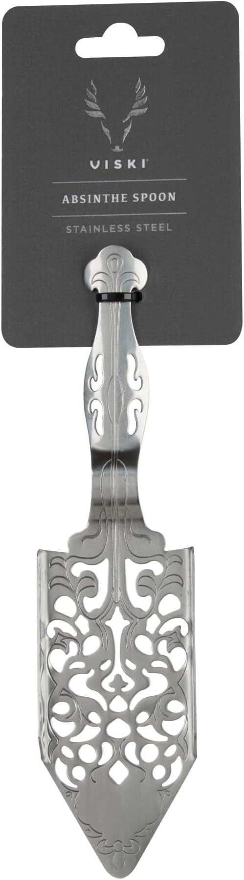 Viski Absinthe Spoon - Vintage Style Absinthe Dripper with Perforations - Dishwasher Safe Stainless Steel Set of 1
