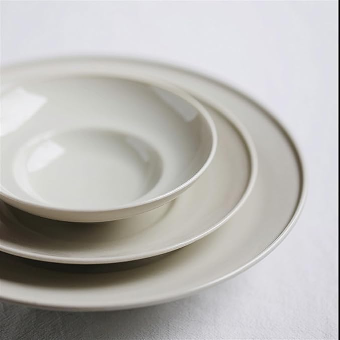 SONGCHAO Party Supplies Dinner Plate Ceramic Tableware Home Kitchen Restaurant Breakfast Plate Fruit Plate Salad Plate Dessert Plate Party Plates (Color : A, Size : Small)