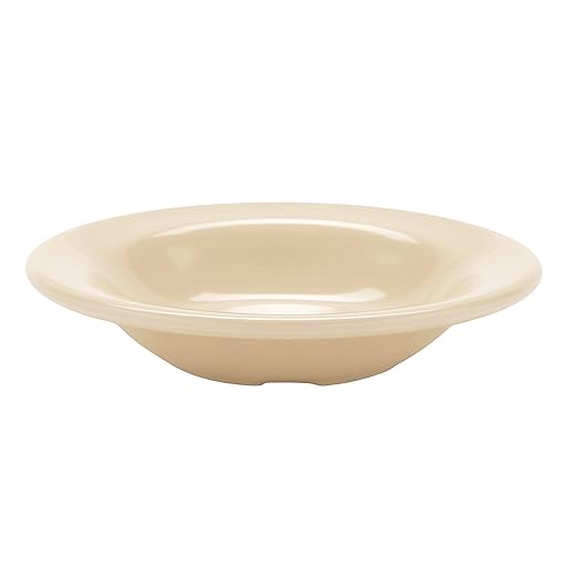 GET BF-050-T Melamine Narrow Rim Fruit/Dessert Bowl, 3.5 Ounce, Tan (Set of 12)
