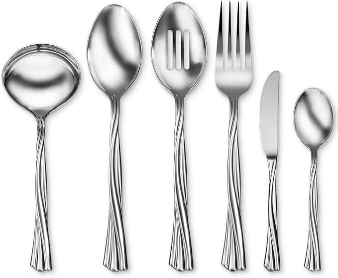 Oneida Riverine 18/10 Stainless Steel Dishwasher Safe 6-Piece Serving Set