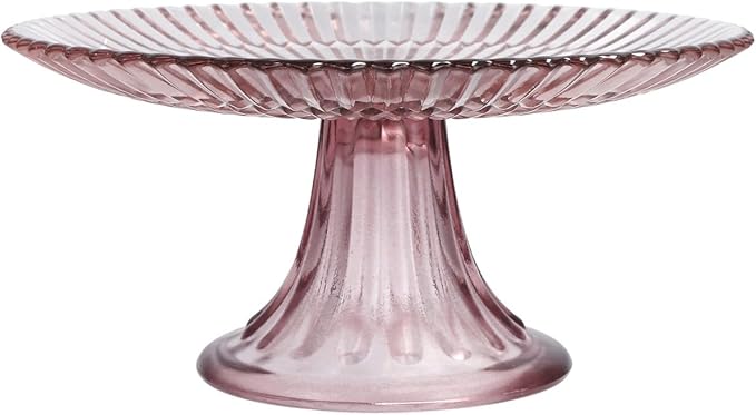 Fortessa Archie Serveware, Mini Cake and Cupcake Stand, 8.25", Pink