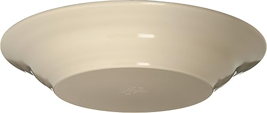 Carlisle FoodService Products Mingle Resuable Plastic Bowl Rimmed Soup Bowl with Pottery Style for Home and Restaurant, Melamine, 28.5 Ounces, Fireball