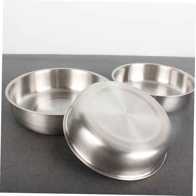 PRETYZOOM Stainless Steel Serving Tray Food Plate for Pasta Fruit and Meat Lightweight Design for Easy Handling for Parties and Family Gatherings