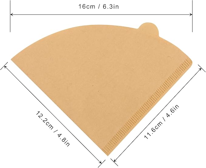 Coffee Filter, Cone Coffee Filters 2, Pour Over Coffee Filter for v60 Coffee Dripper and Drip Coffee Maker, 1-4 Cup, 100 Count, Disposable Natural Unbleached Size 02 Coffee Filters