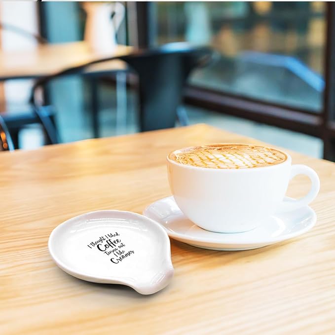 Funny Coffee Spoon Holder-Coffee Spoon Rest-Cafe Bar Station Accessories-I Thought I Liked Coffee Turns Out I Like Sign