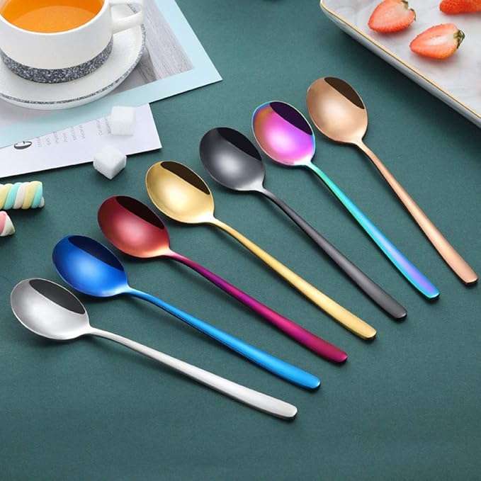 3pcs/6pcs Set Cutlery Dinnerware 304 Stainless Steel Flatware Set Tableware Dinner Spoon Fork Chopsticks Sucker Flatware Serving Sets (Black - 6pcs)