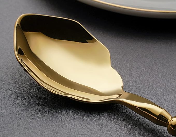 Gold Silverware Set for 16 Durable 18/10 Stainless Steel Flatware Set Creative Styles 64 Piece Modern Cutlery Tableware Utensils Set for Home Kitchen Wedding Restaurant Knives forks and Spoons