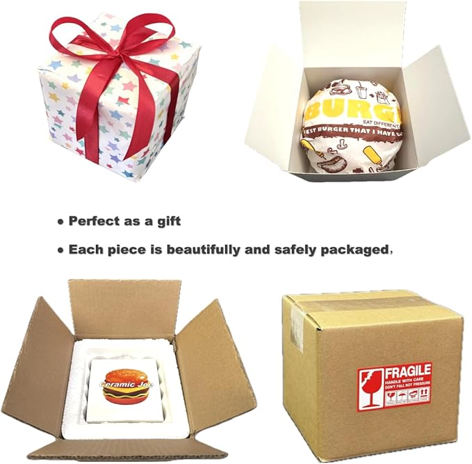 Burger 6-layer Mini Plates Sushi Dip Starter Dessert Snack Plate 8-piece Combination Set