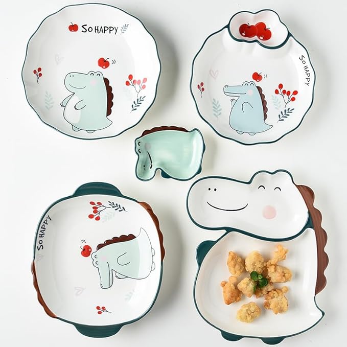Multi Purpose Appetizer Ceramic Tray Vinegar Bowl Elegant Sushi Cookie Serving Dishes Dipping Sauce Plate for Dumplings French Fries Snacks Homes Restaurants Design Sense Souvenirs