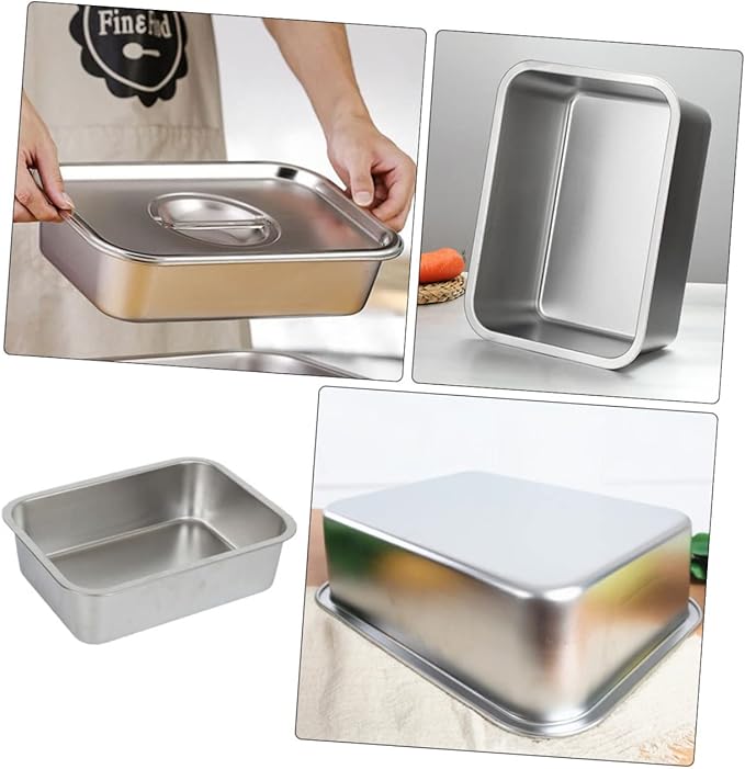 Alipis 1pc Stainless Steel Food Serving Plate Serving Tray for Vegetables Home Dishes Banquets and Restaurants