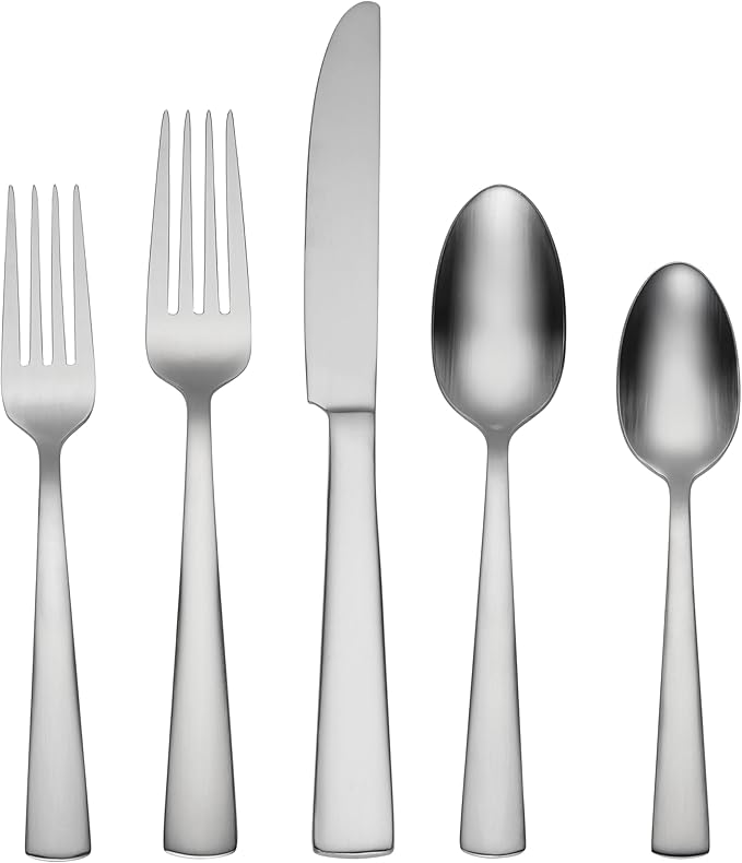 Oneida H290020AL20 Satin Nocha 20 Piece Everyday Flatware Set, Service For 4