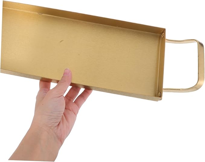 Stainless Steel Bbq Tray Brushed Finish Gold Appetizer Platter for Snacks Desserts Versatile Serving Tray