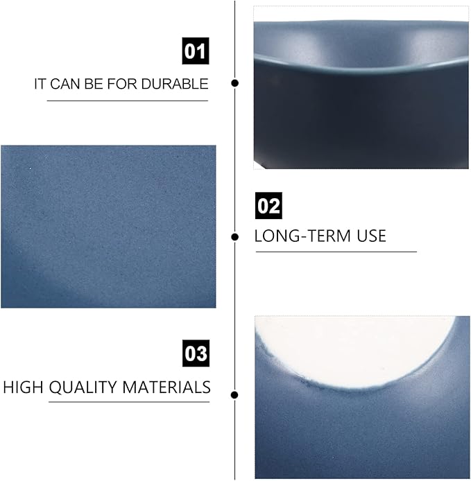 MARURY 4pcs Ceramic Sauce Dishes Dip Bowls Round Seasoning Dishes Sushi Dipping Bowl Saucers Bowl Appetizer Plates Seasoning Dish Saucer Plates Blue (Color : Blue)