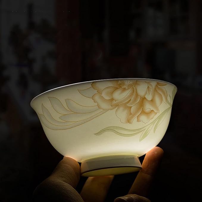 Gold Rim Ceramic Tableware Set Handmade Modern White China Ceramic Floral Tableware Set Suitable for Family Hotel Restaurant 58 Piece